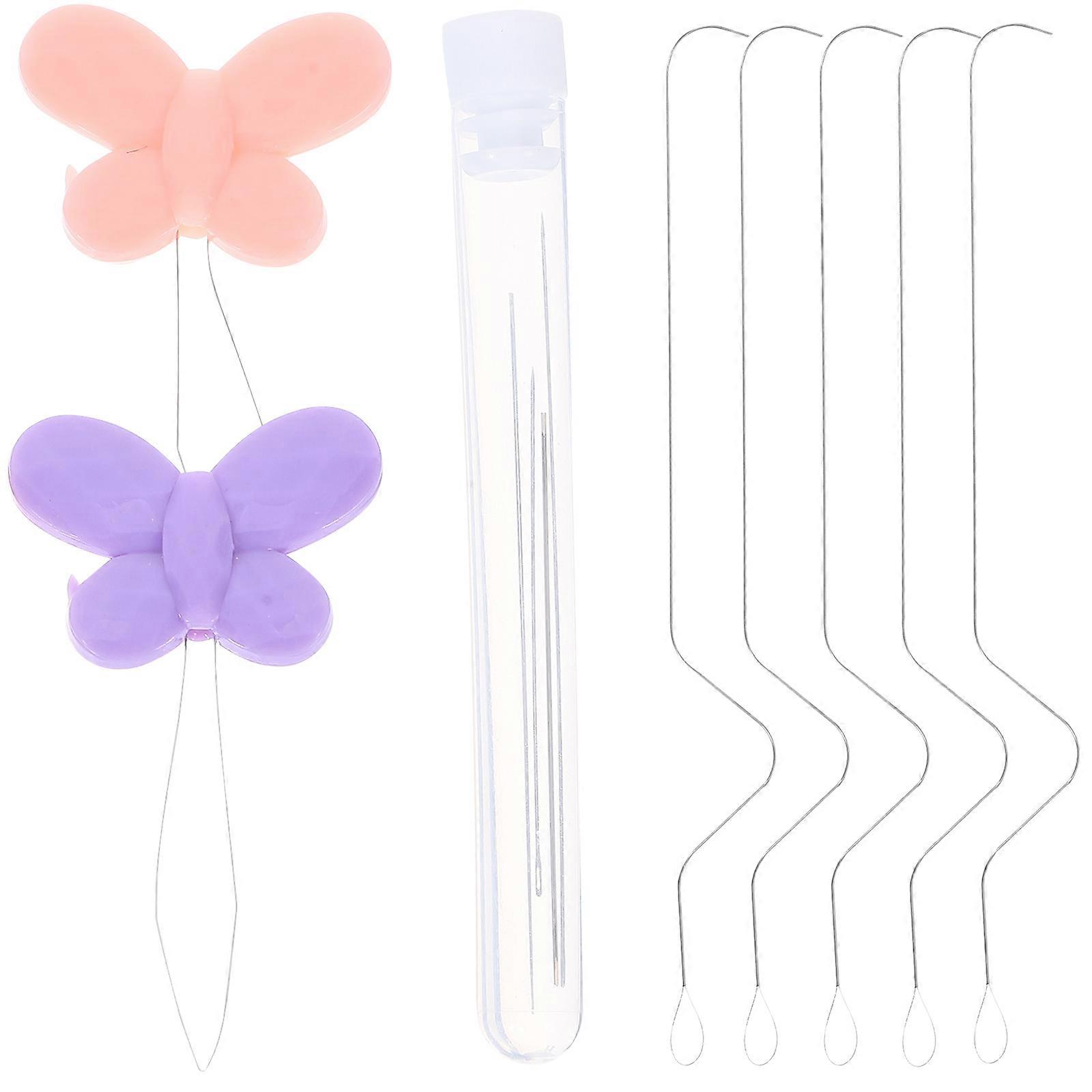 Curved Beading Needles for Jewelry Making Bead Tools 1Set