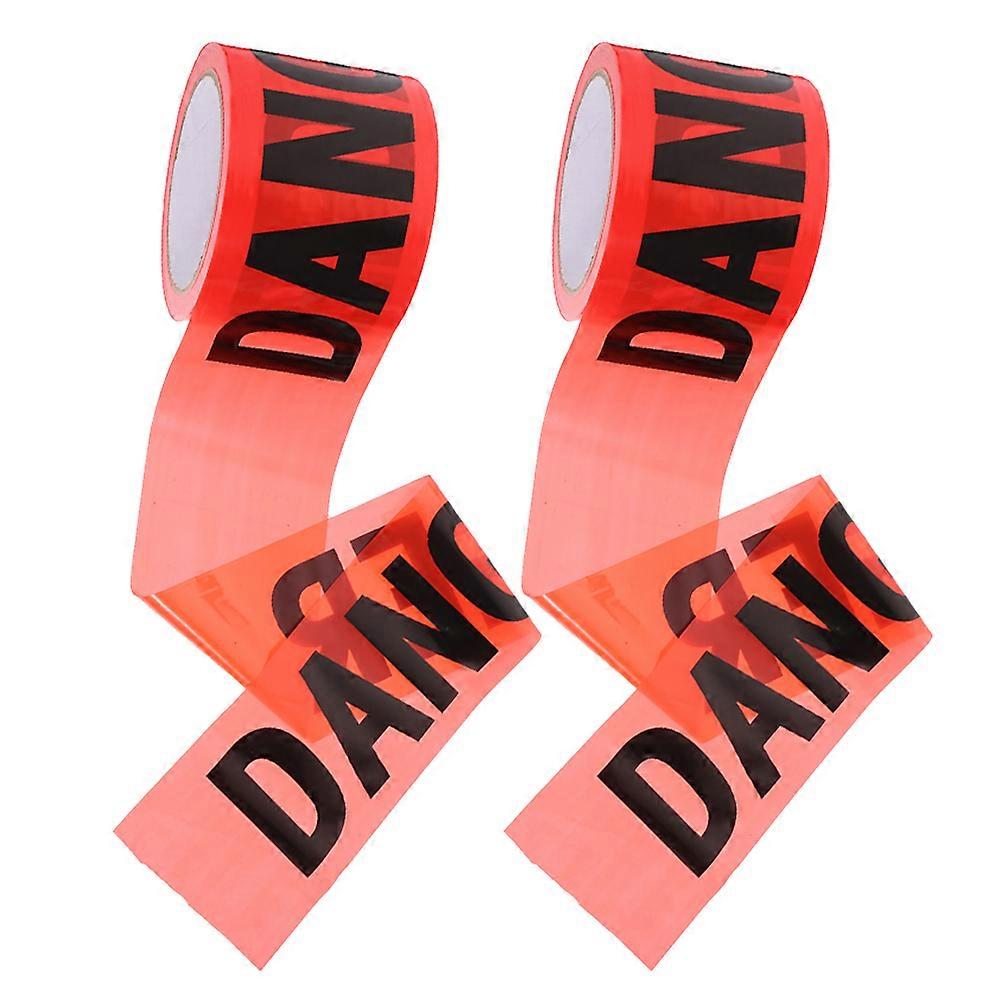 Red NonAdhesive Warning Tape Roll for Safety and Hazard Alerts Ideal for Construction 100m