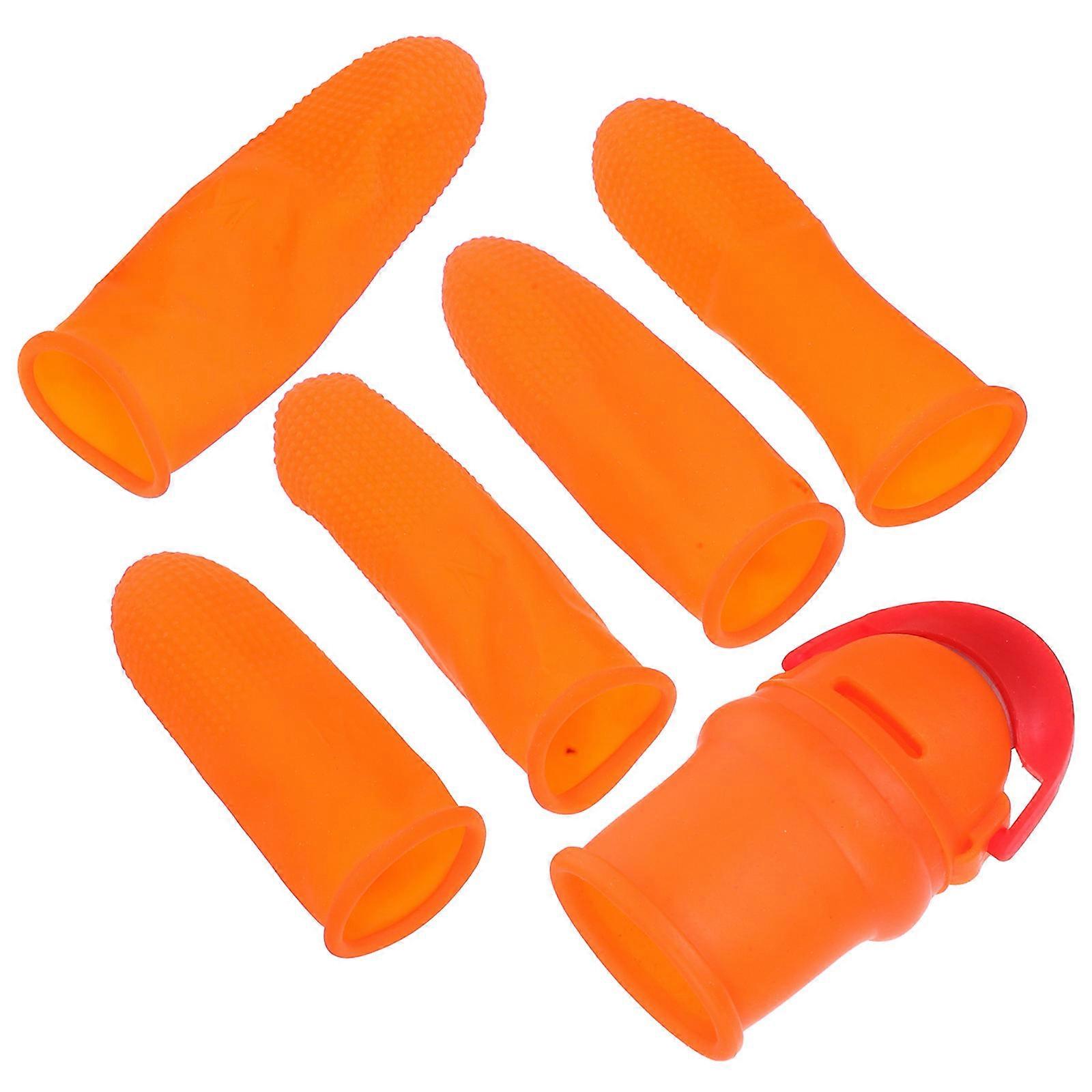 Orange Garden Finger Separator Tool for Easy Pepper Picking 1Set