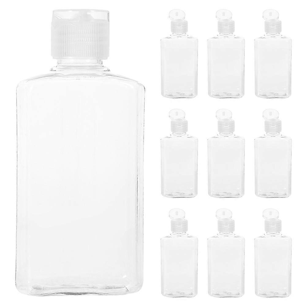 Clear Travel Bottles for Toiletries with Flip Cap Leak Proof PET Material Transparent Color 30 ml Capacity