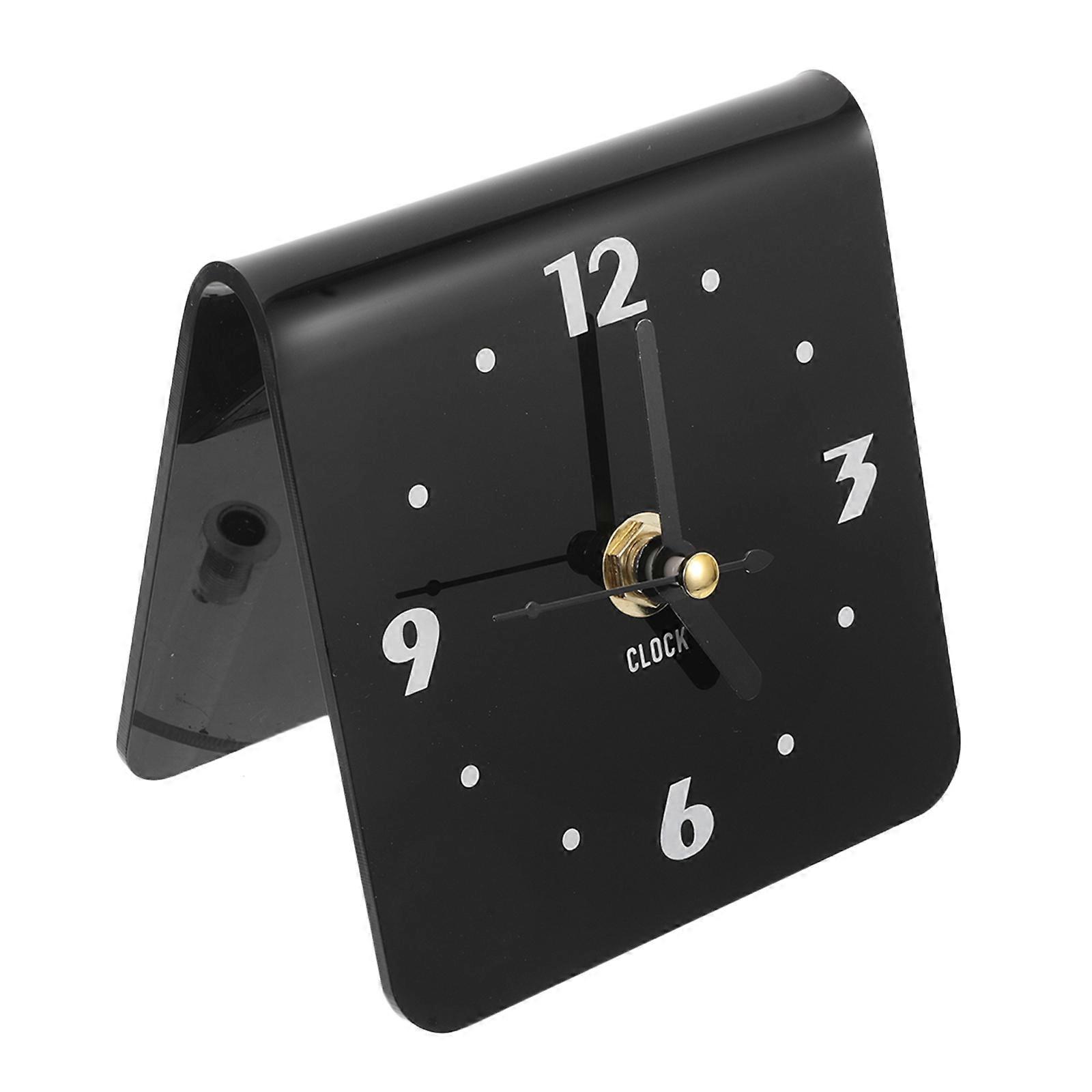 Silent Table Clock Modern Acrylic Decor for Home