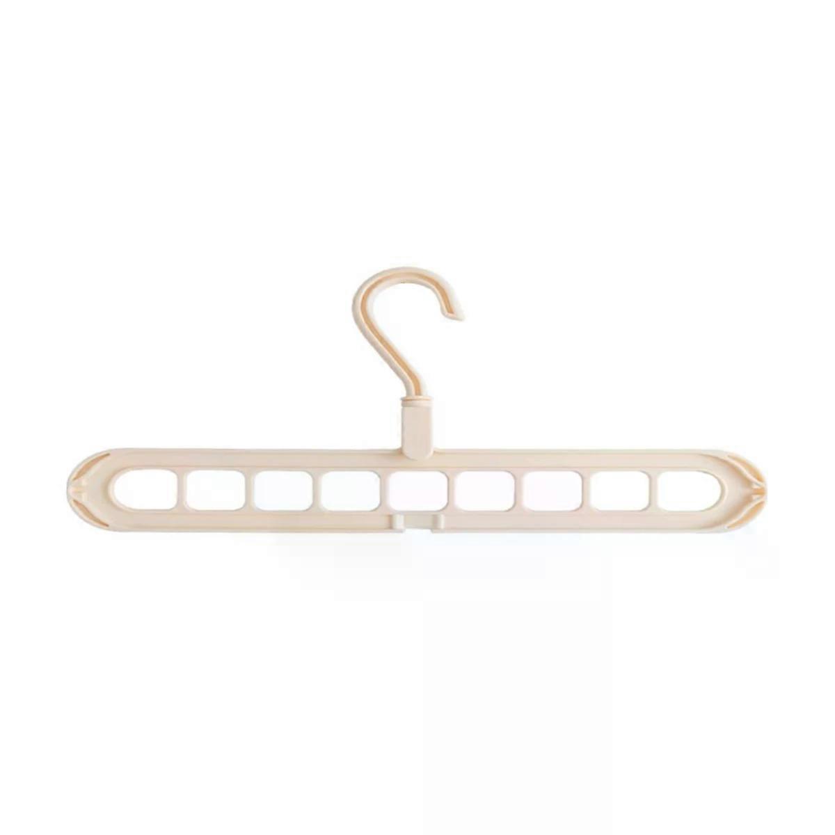 1pc - Nine hole multifunctional magic folding clothes hanger, convenient storage and space saving storage cabinet