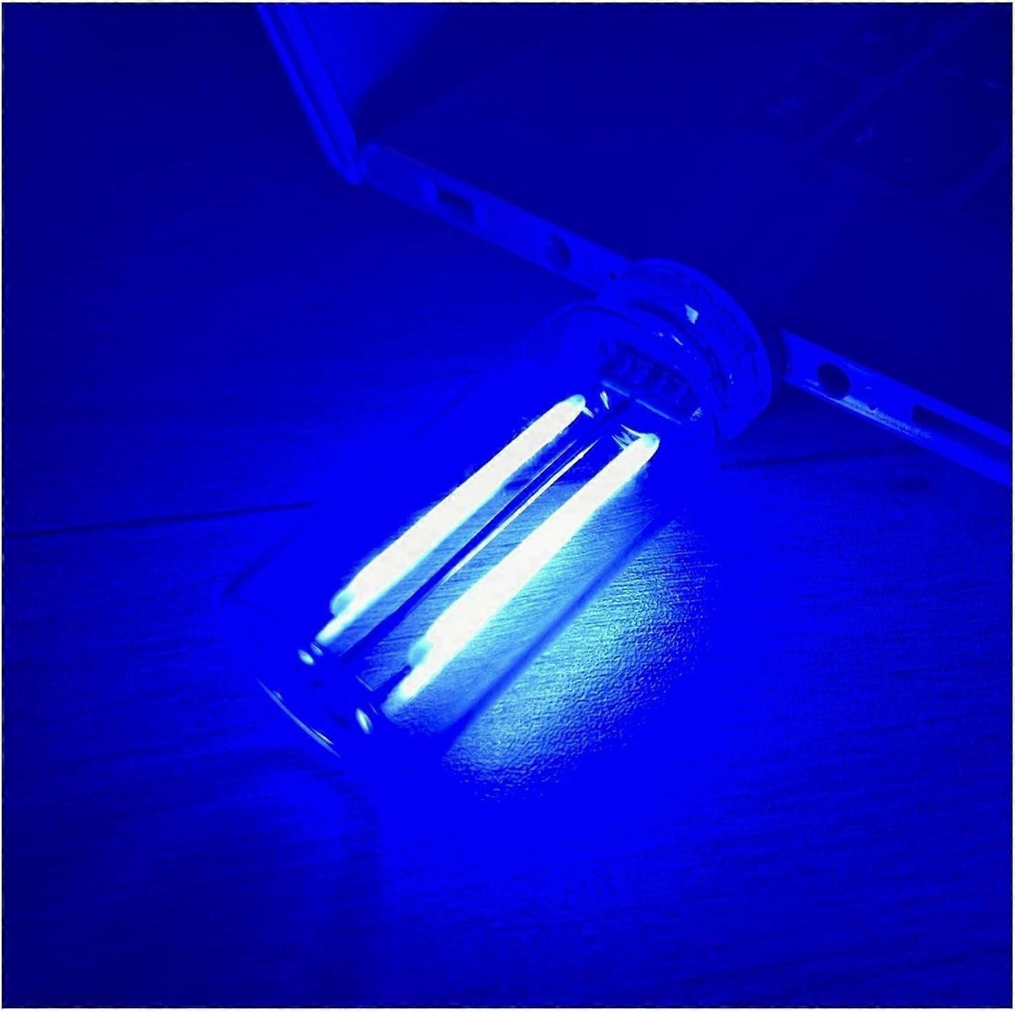 Vintage Car Interior LED Light USB Mood Lamp with Soft Glow for Bedroom or Vehicle Blue