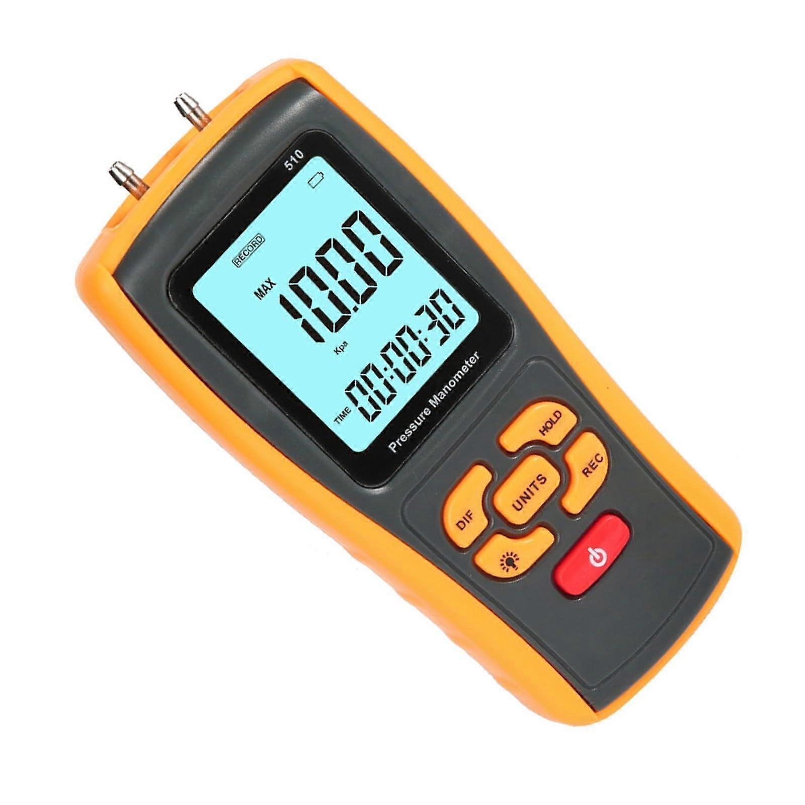 Digital Manometer Compact IP54 Differential Pressure Meter For HVAC Field Use Accuracy Handheld Gauge
