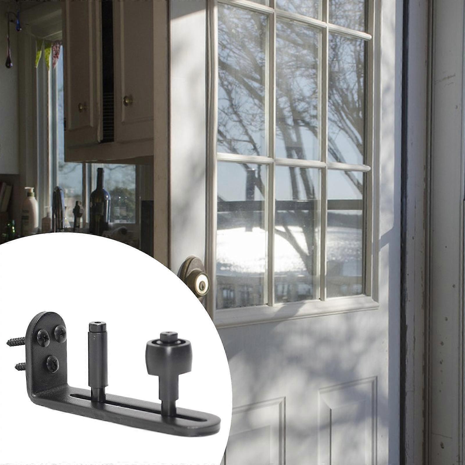 Barn Door Floor Hardware Smooth and Quiet Flush Flat Bottom with Wheels ,Adjustable Roller