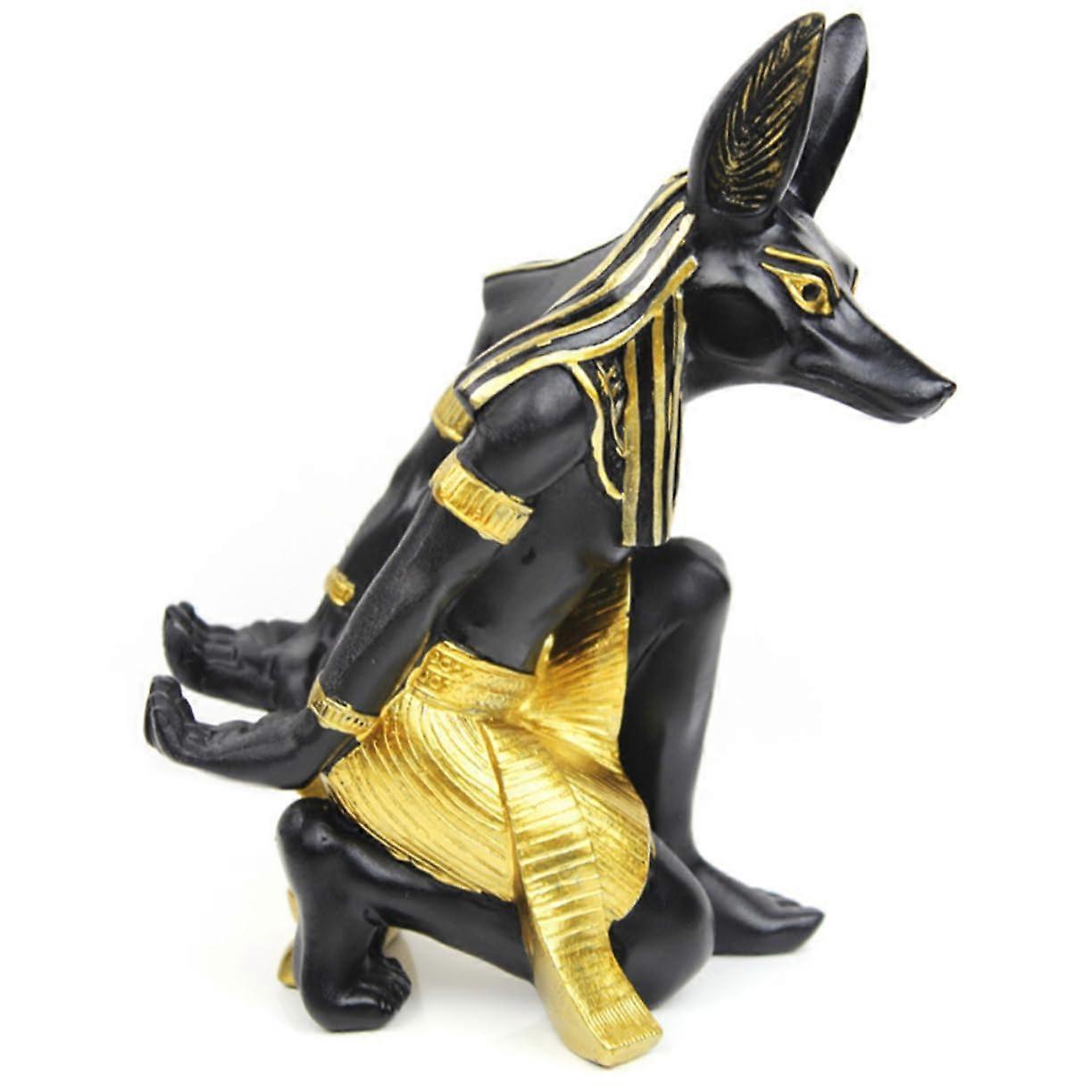 Anubis Wine Rack Set of 2 Elegant Resin Bottle Holder for Home Bar Decor and Party Display