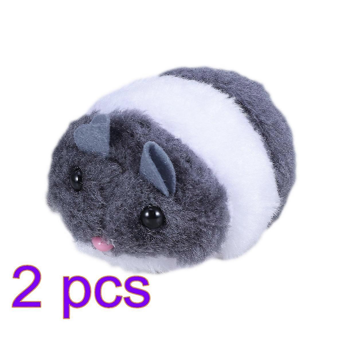 Plush Mice Toy for Cat Exercise and Teasing Interactive Grey