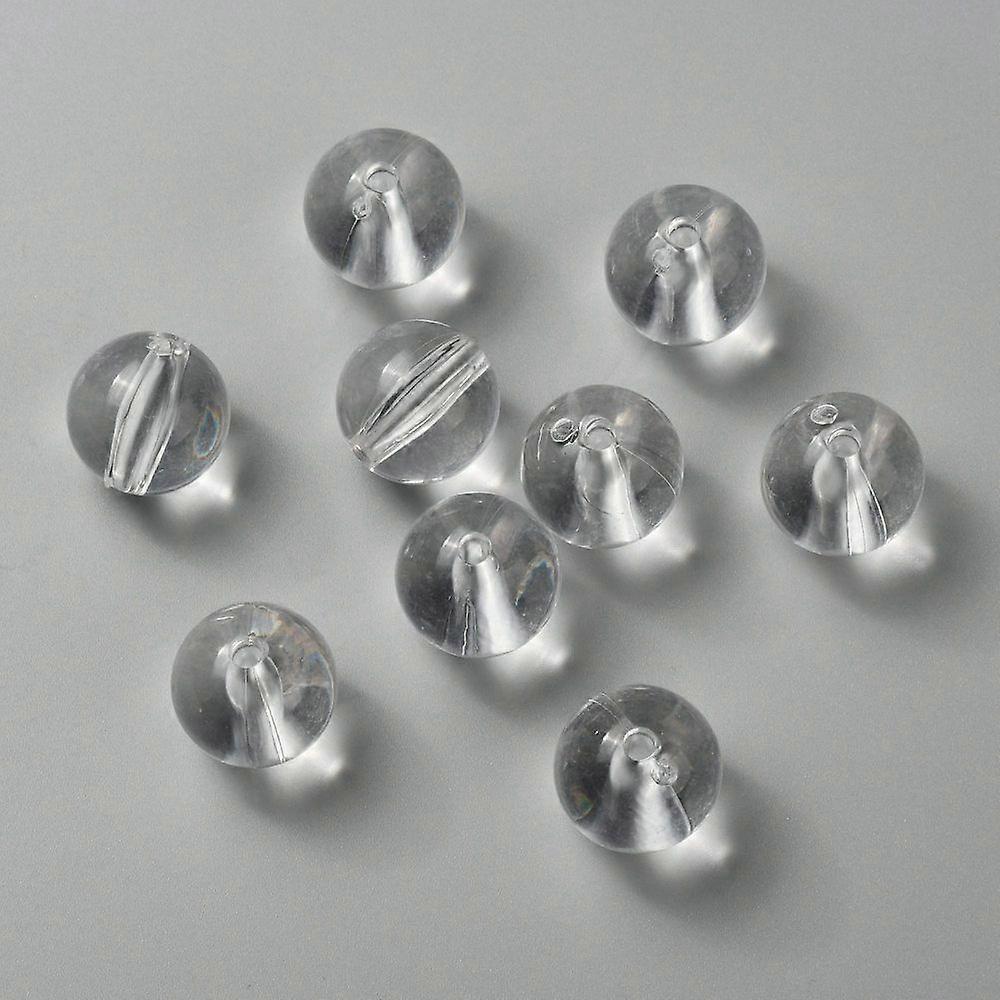 Transparent Acrylic Beads Round Clear Size: 18mm in diameter hole: 2mm