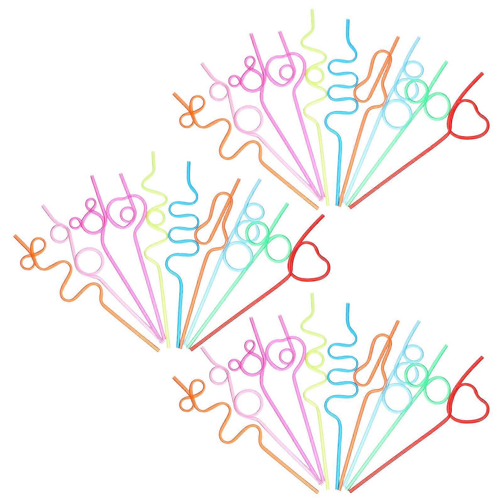 Reusable Drinking Straws for Drinking 30Pcs Assorted Use