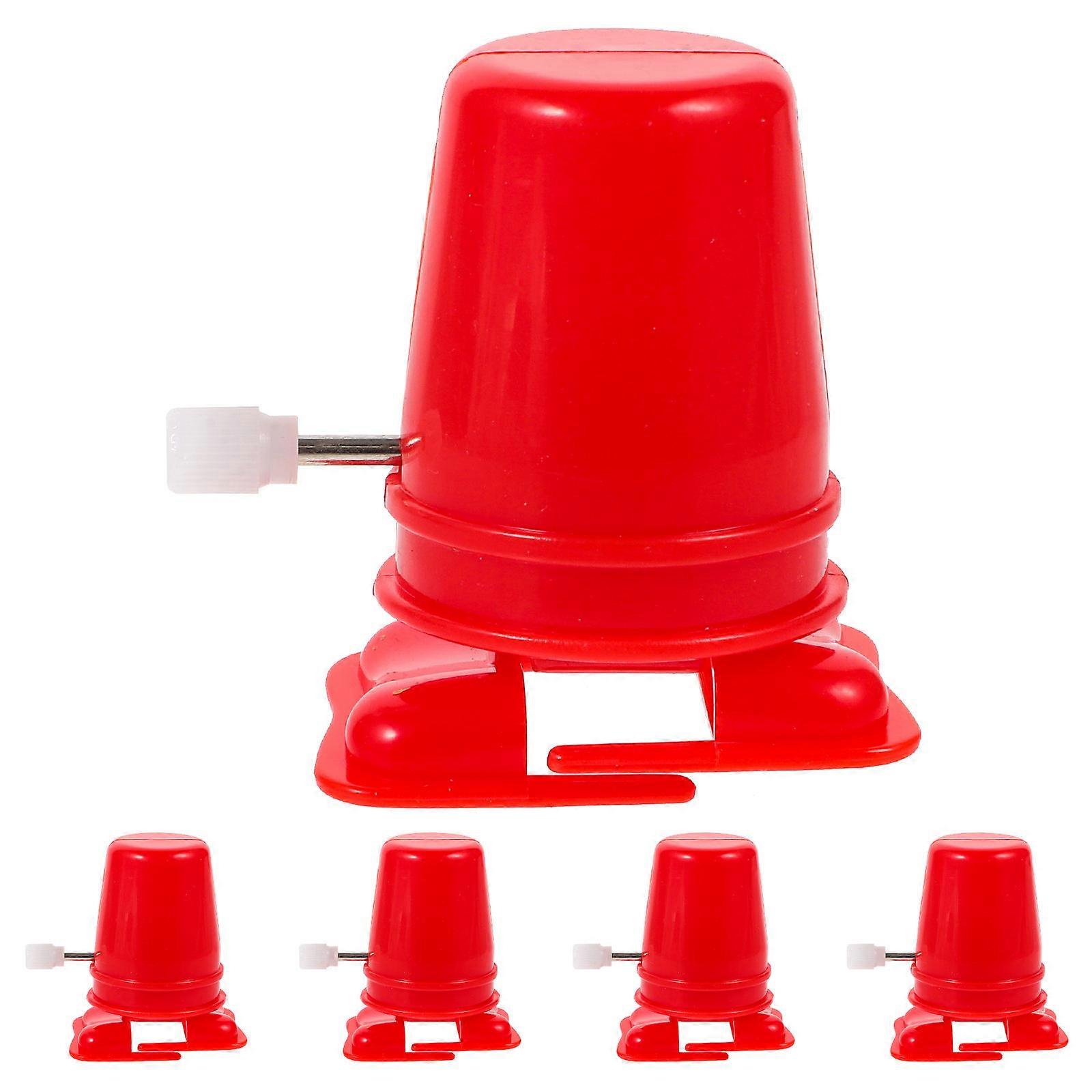 5Pcs Toy Clockwork Movement for Clock Use with Replaceable Clay Accessories