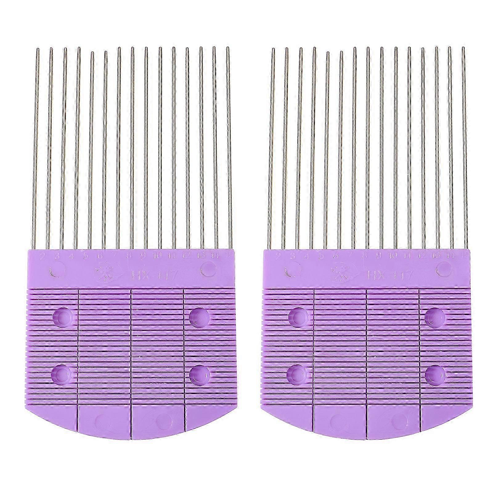 2Pcs Quilling Combs DIY Paper Craft Tools Paper Carding Holder Weaving Tools