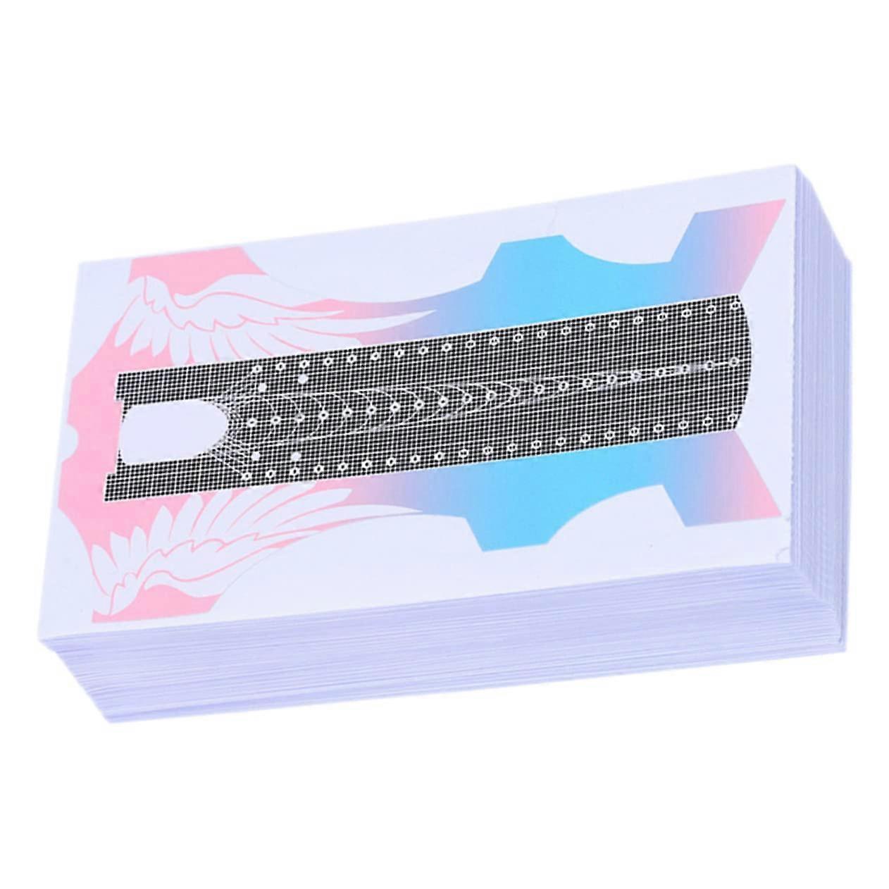 100pcs Nail Extension Forms Stickers for Accurate Shaping and Multicolor Gel Sculpting