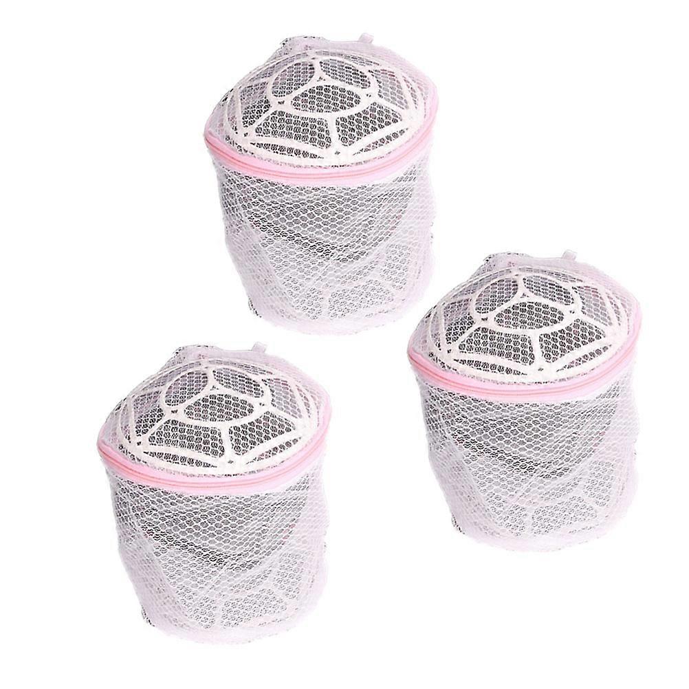 Washing Bag Bra for Laundry Protection 3Pcs Single Layer White