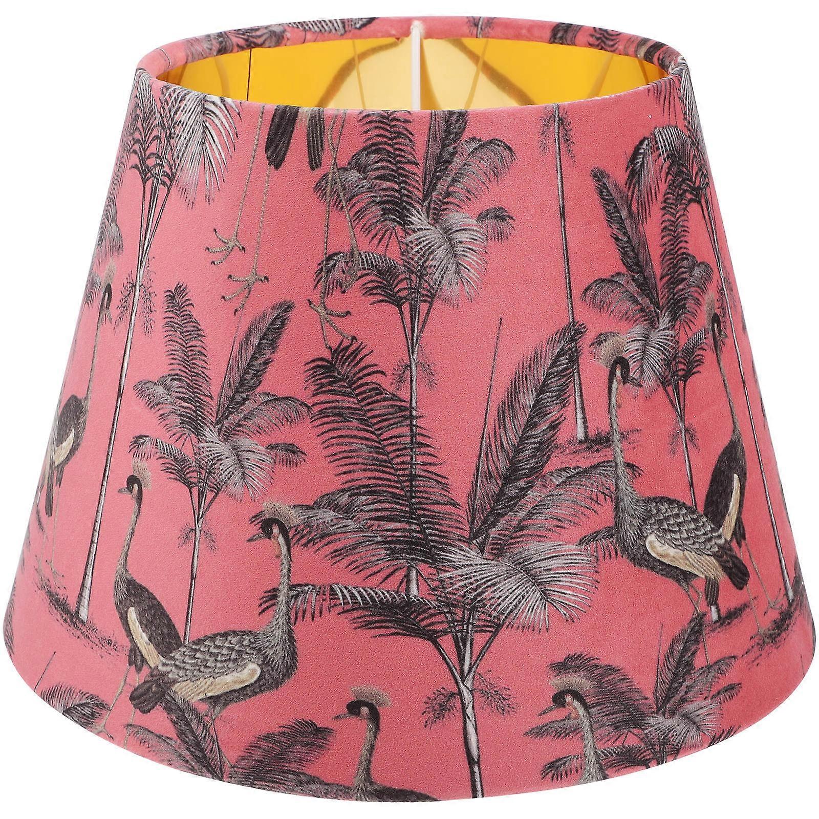 Dark Red Cloth Lamp Shade Replacement for Table Light Lamp Shade E14 E27