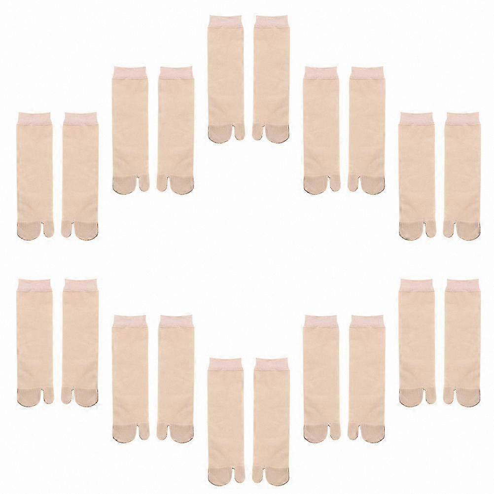 Silk Toe Socks for Women - Thin Big Toe Design, 1 Pair