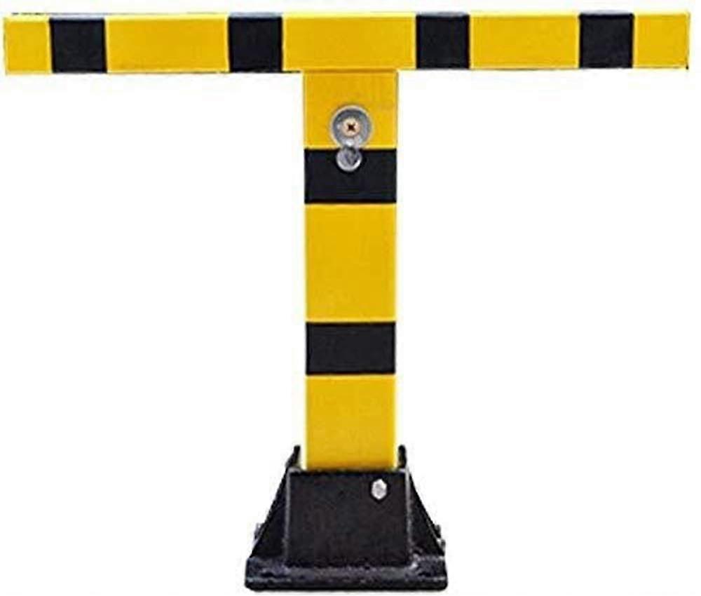 Heavy Duty Parking Bollard with AntiTheft Wheel Stop, Weatherproof Driveway Barrier