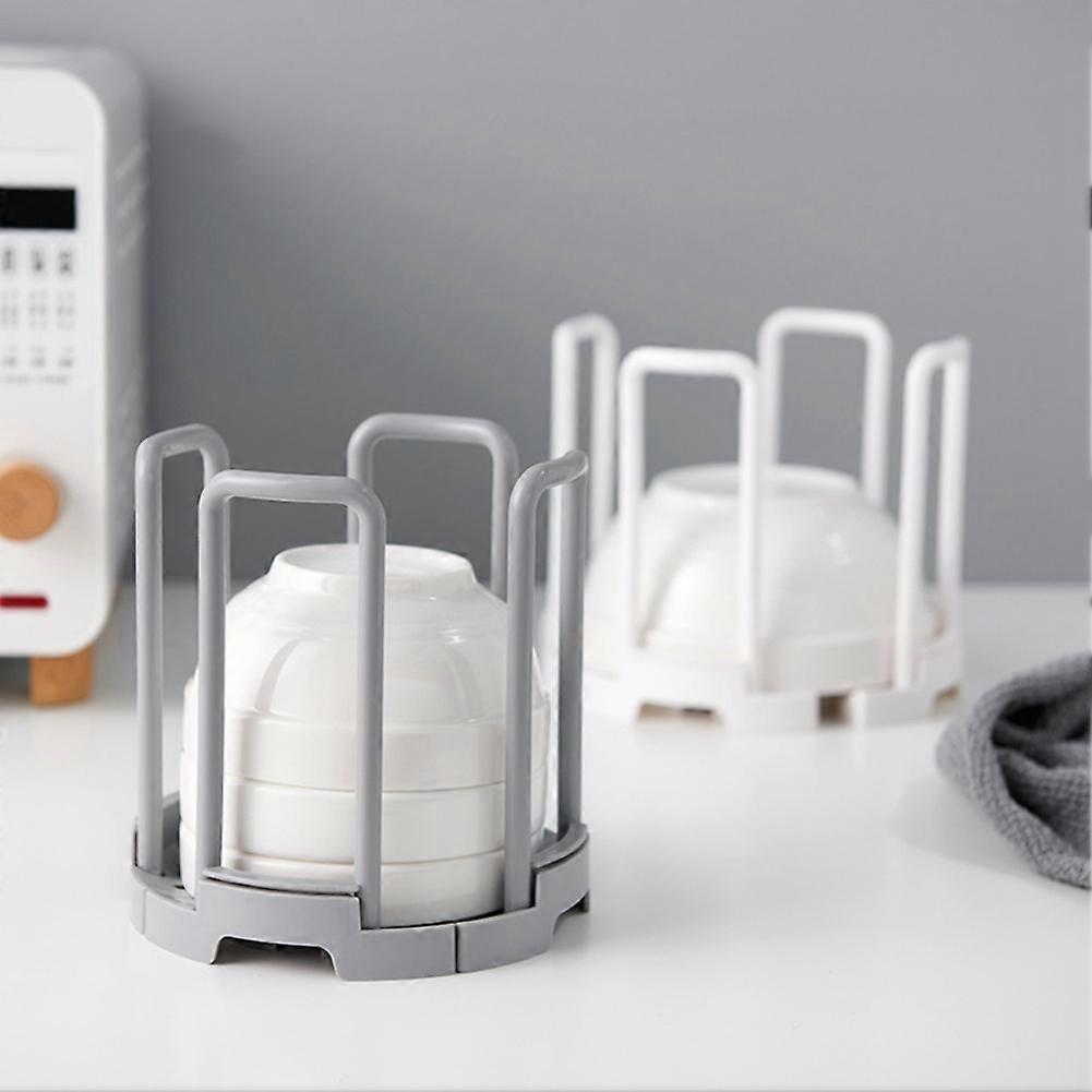 Retractable Desktop Dish Rack Dish Storage Rack Storage Rack Drain Cup Rack Kitchen Gray