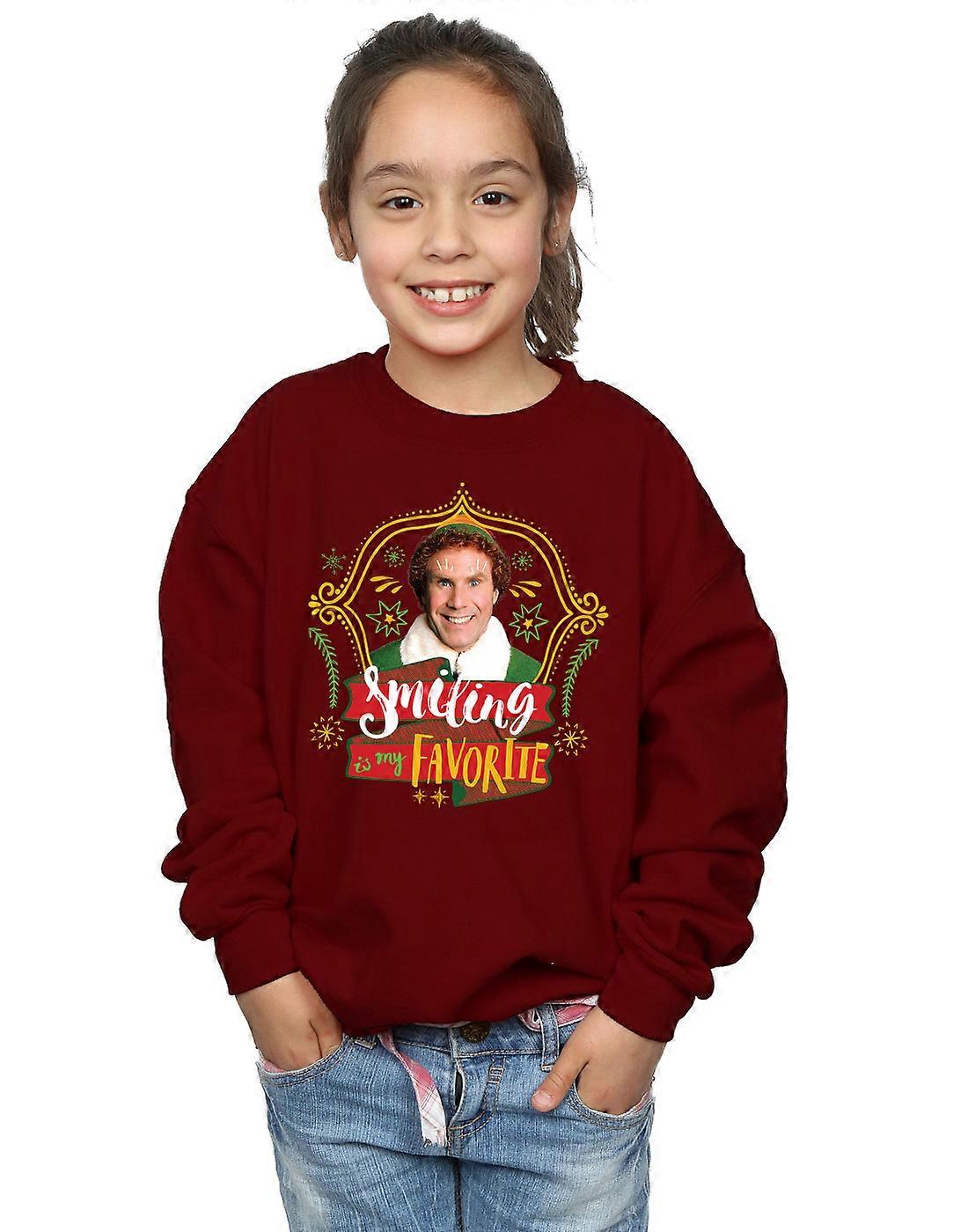 Elf Girls Buddy Smiling Sweatshirt