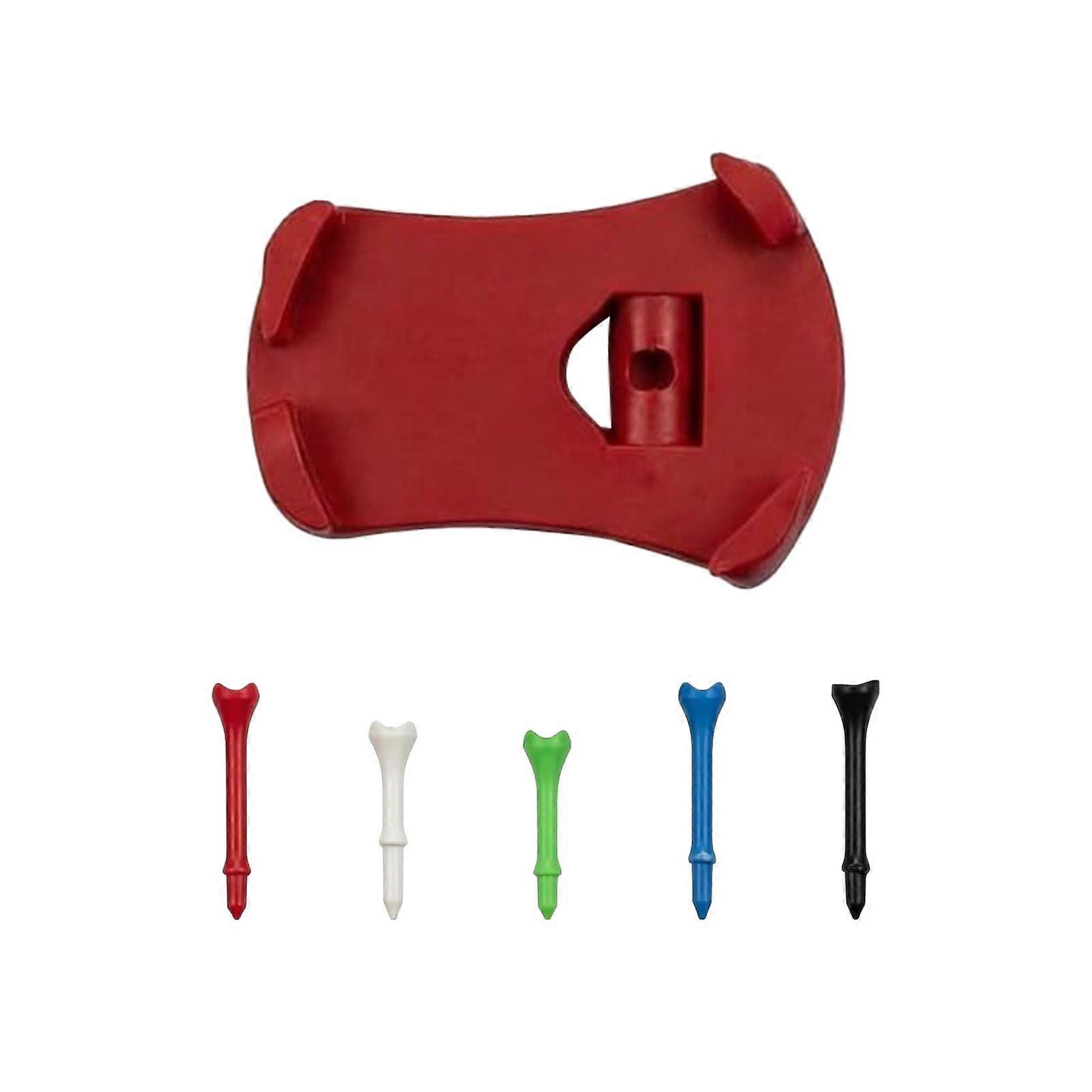  3D Printed Golf Tee Holder with Base & 5 Tee Pegs