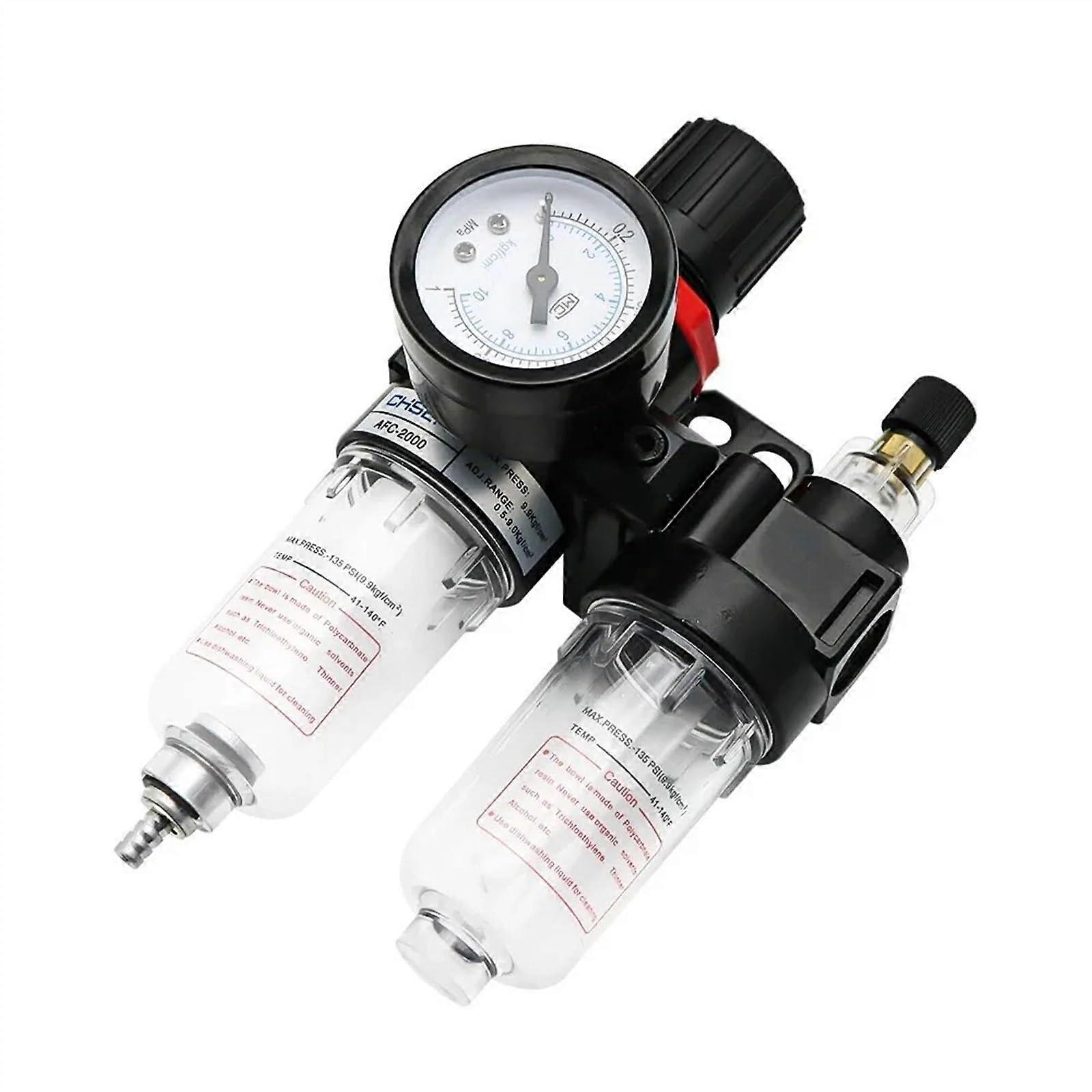 AFC2000 AFR2000 AL2000 G1/4 Air Compressor Filter Regulator with Oil Water Separator PC 12mm