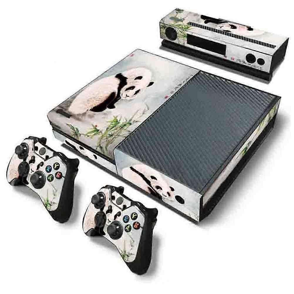 Skin for Xbox One Console and Decal for Xbox One Controller, Chinese Panda Design, PVC ScratchResistant