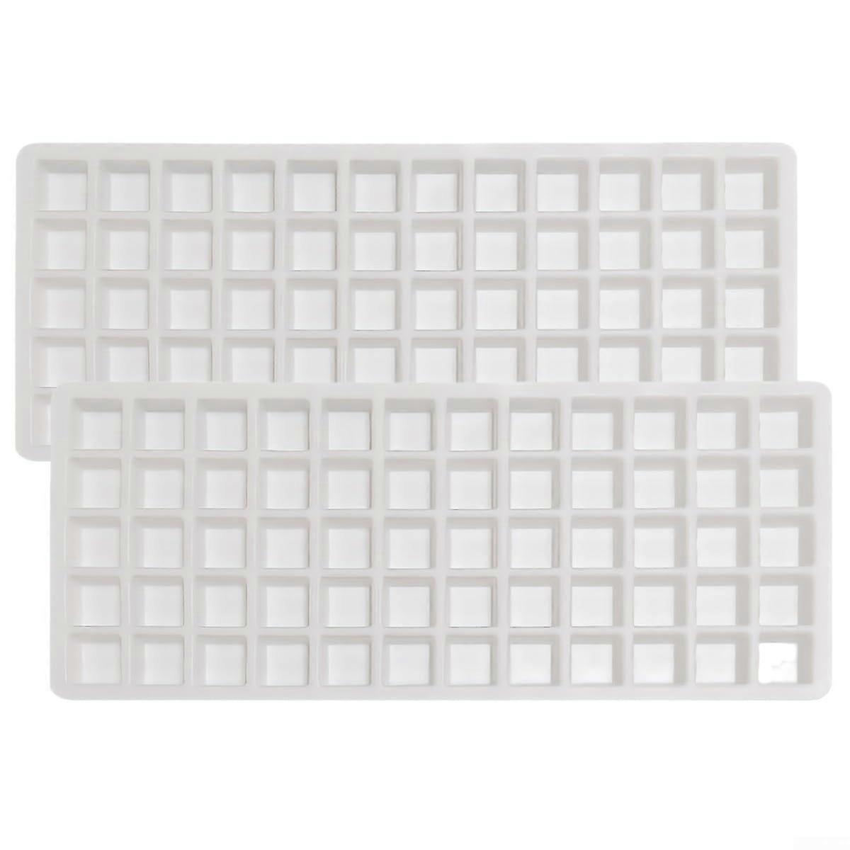 Freeze Dryer Silicone Tray 60 Grid NonStick for Medium Large Ice Cubes Candy Making White
