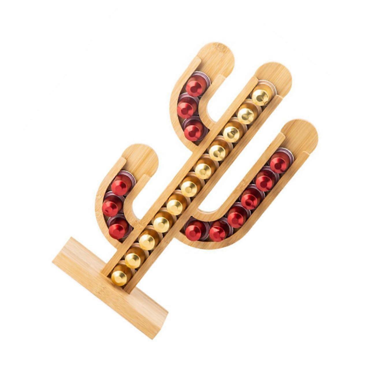 Coffee Capsule Holder Cactus Shape SpaceSaving Pod Organizer for Kitchen and Office Decor