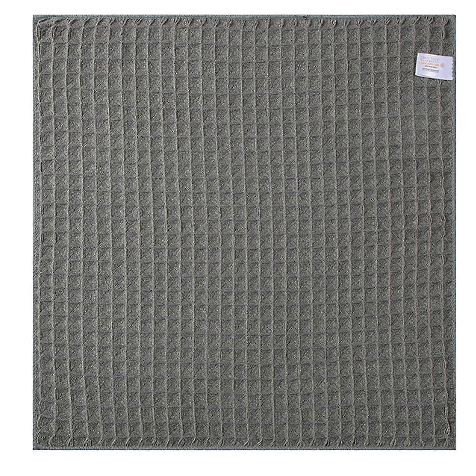 Microfiber Cleaning Cloths and Towels  Absorbent Lint Waffle Texture Dark Gray