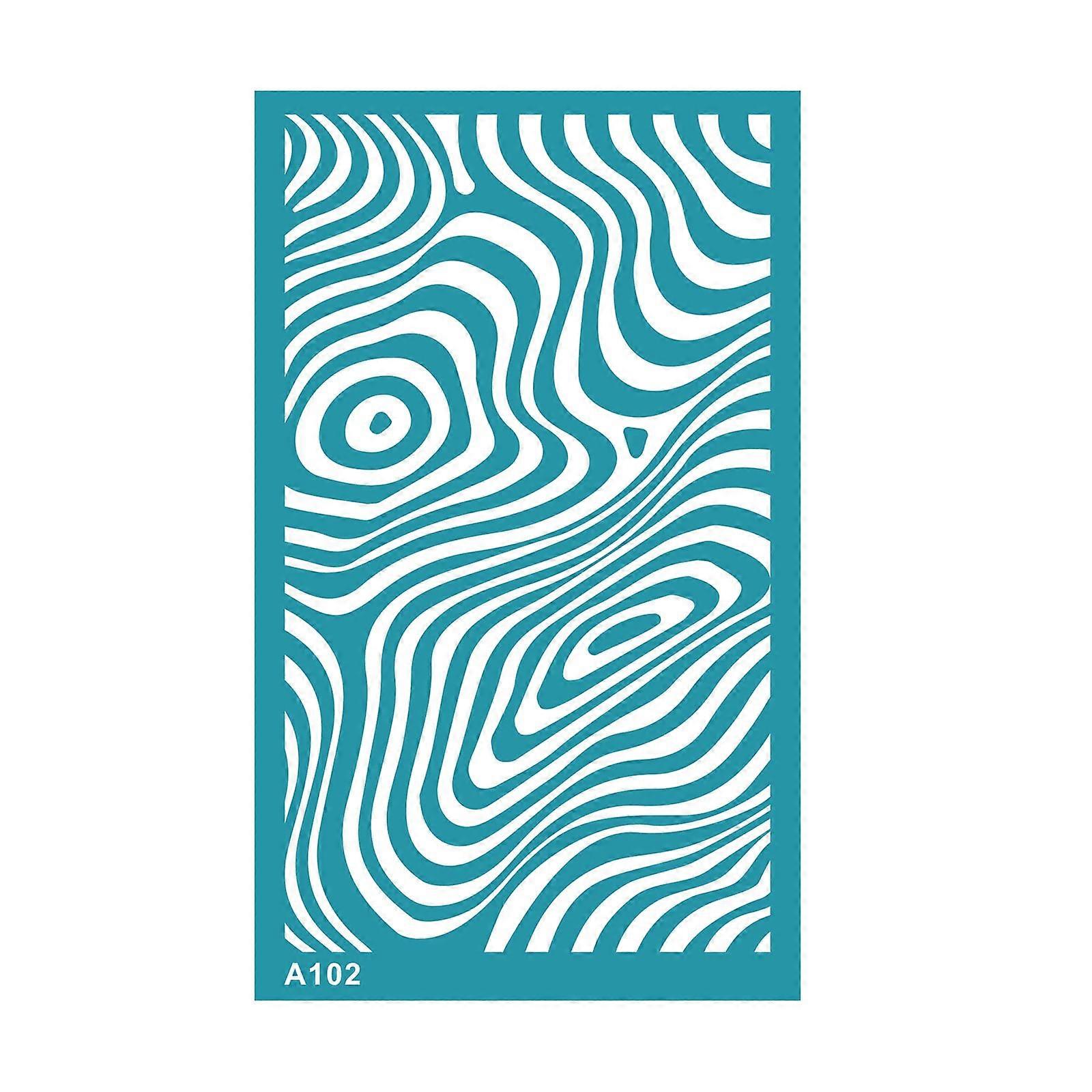 Silk Screen Printing Stencil for Clay Jewelry Making, Reusable NonAdhesive Flower Pattern