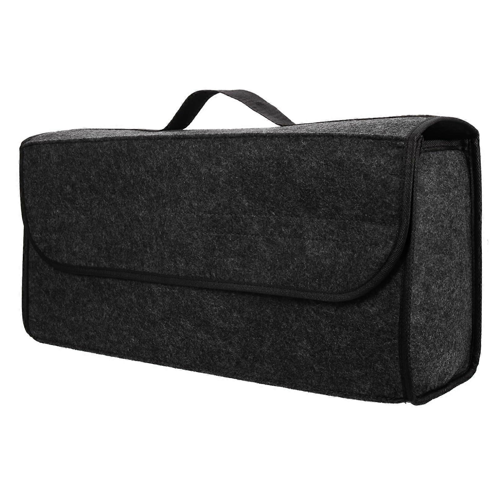 Large Capacity Car Trunk Organizer Foldable Storage Box with Handles MultiCompartment Design