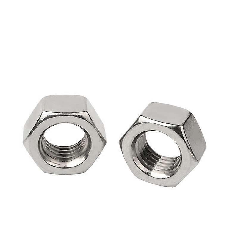 M22 Stainless Steel Left Hand Hex Nut, CorrosionResistant Reverse Thread, 5PCS