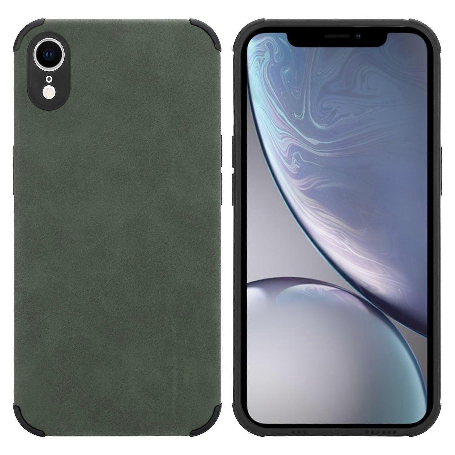 iPhone XR Case TPU Protective Case - Matte Faux Leather
