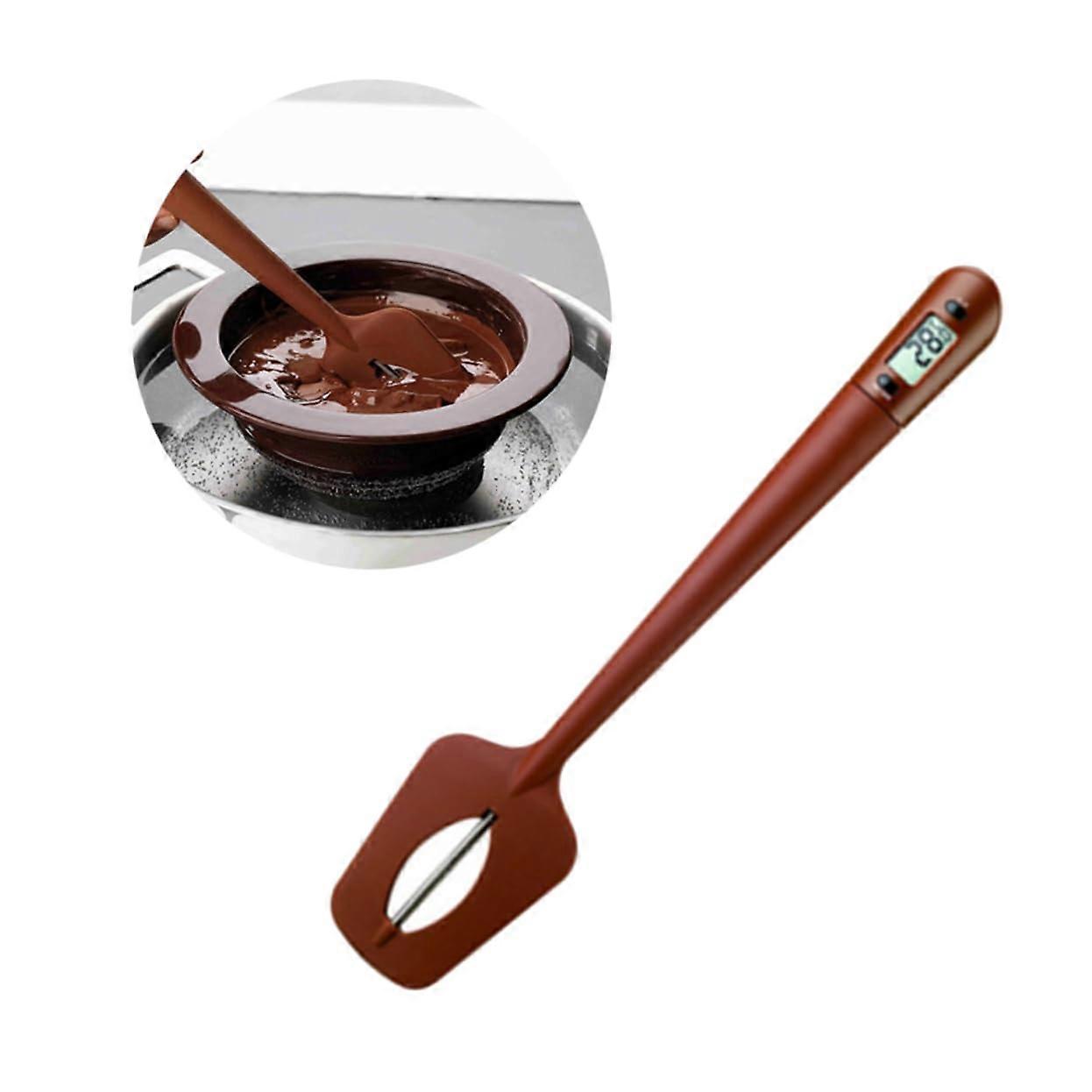 Digital Cooking Thermometer Spatula with Removable Probe for Accurate Baking Chocolate and Sauces
