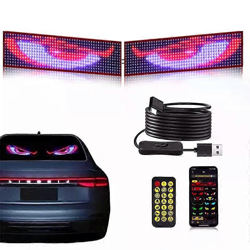 USB 5V RGB LED Matrix Pixel Panel Flexible Car Sign with Bluetooth App Control for Addressable Pattern Graffiti Scrolling Text &