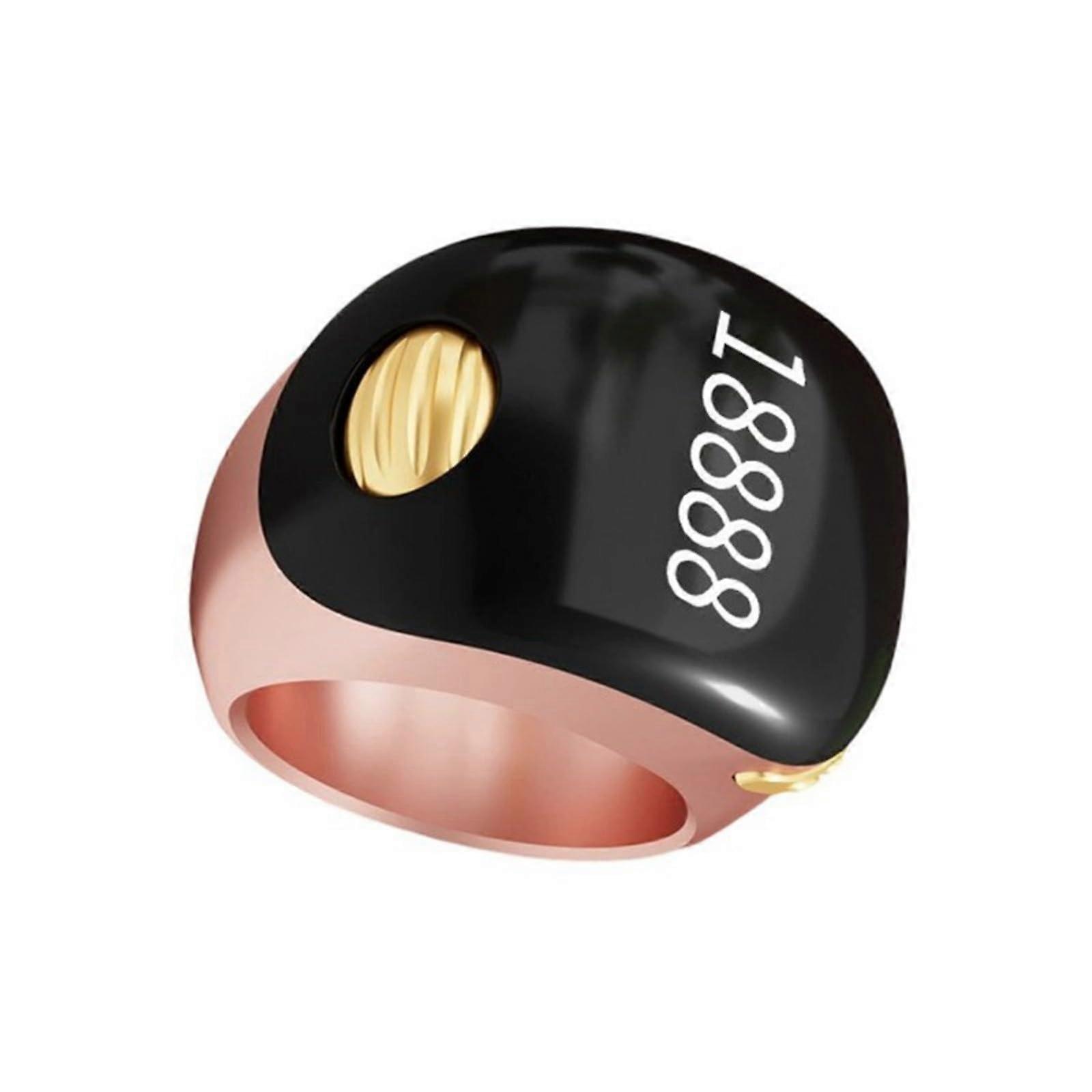Digital Tasbih Counter Ring with Adjustable Sizes for Prayer Tracking and Zikr Reminders