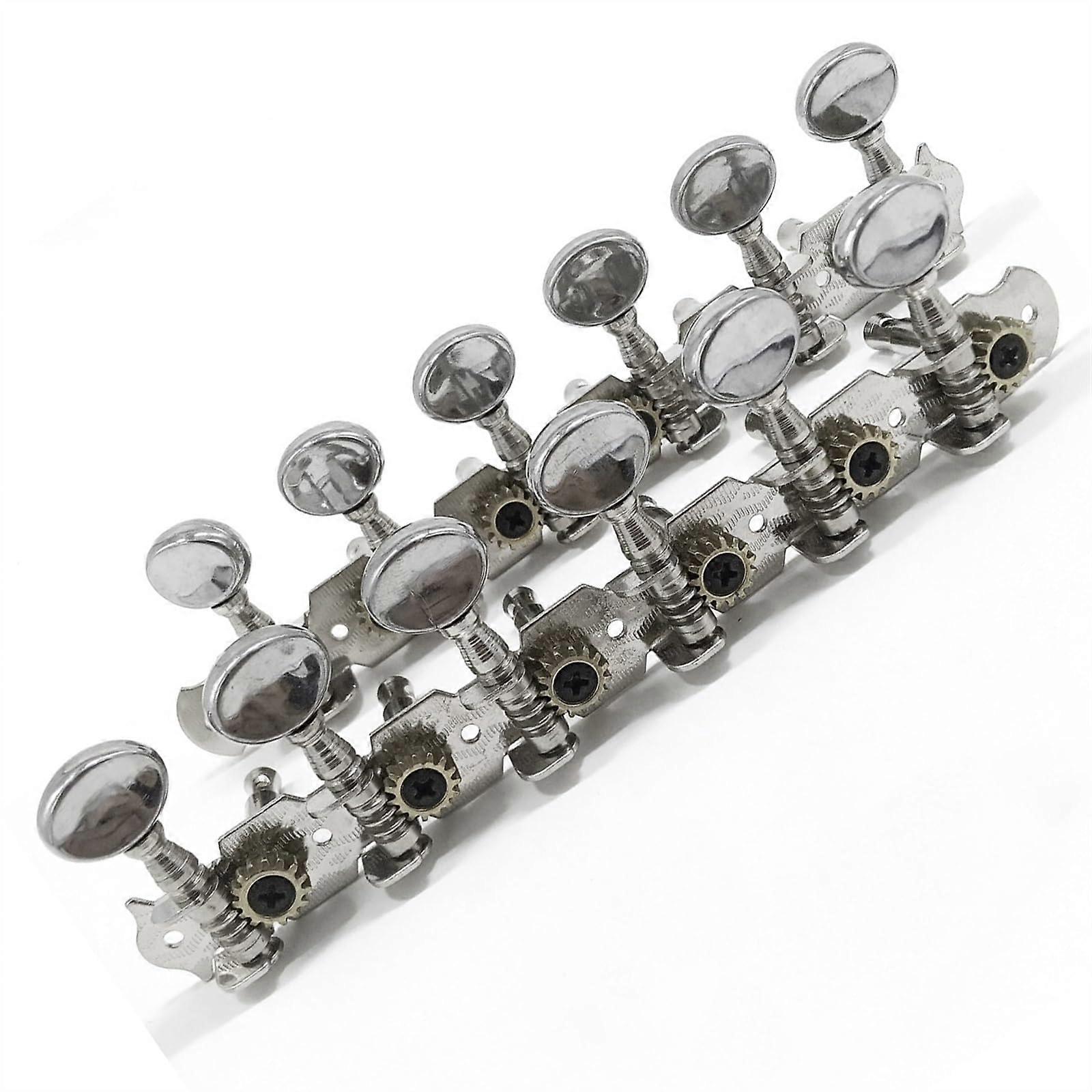 12 String Guitar Tuning Pegs Set Durable Metal Keys for Acoustic Guitar Replacement
