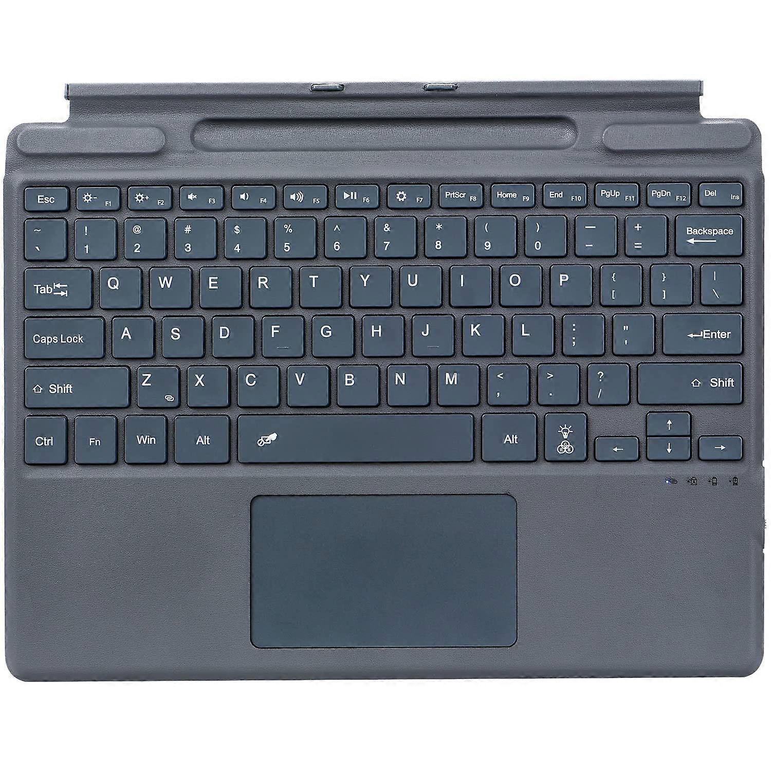 Bluetooth Backlit Keyboard with Touchpad, Ultra Thin Wireless Design for Microsoft Surface Pro 8