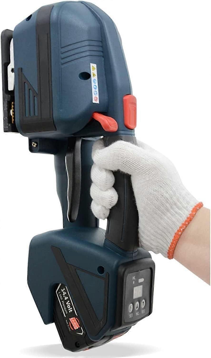 Battery Powered Strapping Tool with Automatic Sealing for 1/25/8 PET PP Straps Rechargeable