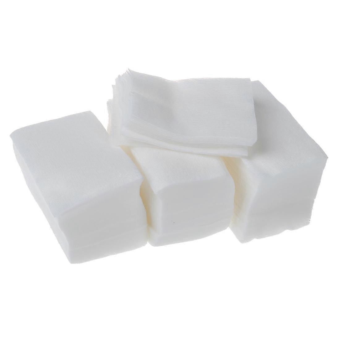 320pcs Lady White Nail Polish Remover Rectangular Face Cleaning Cotton Pads
