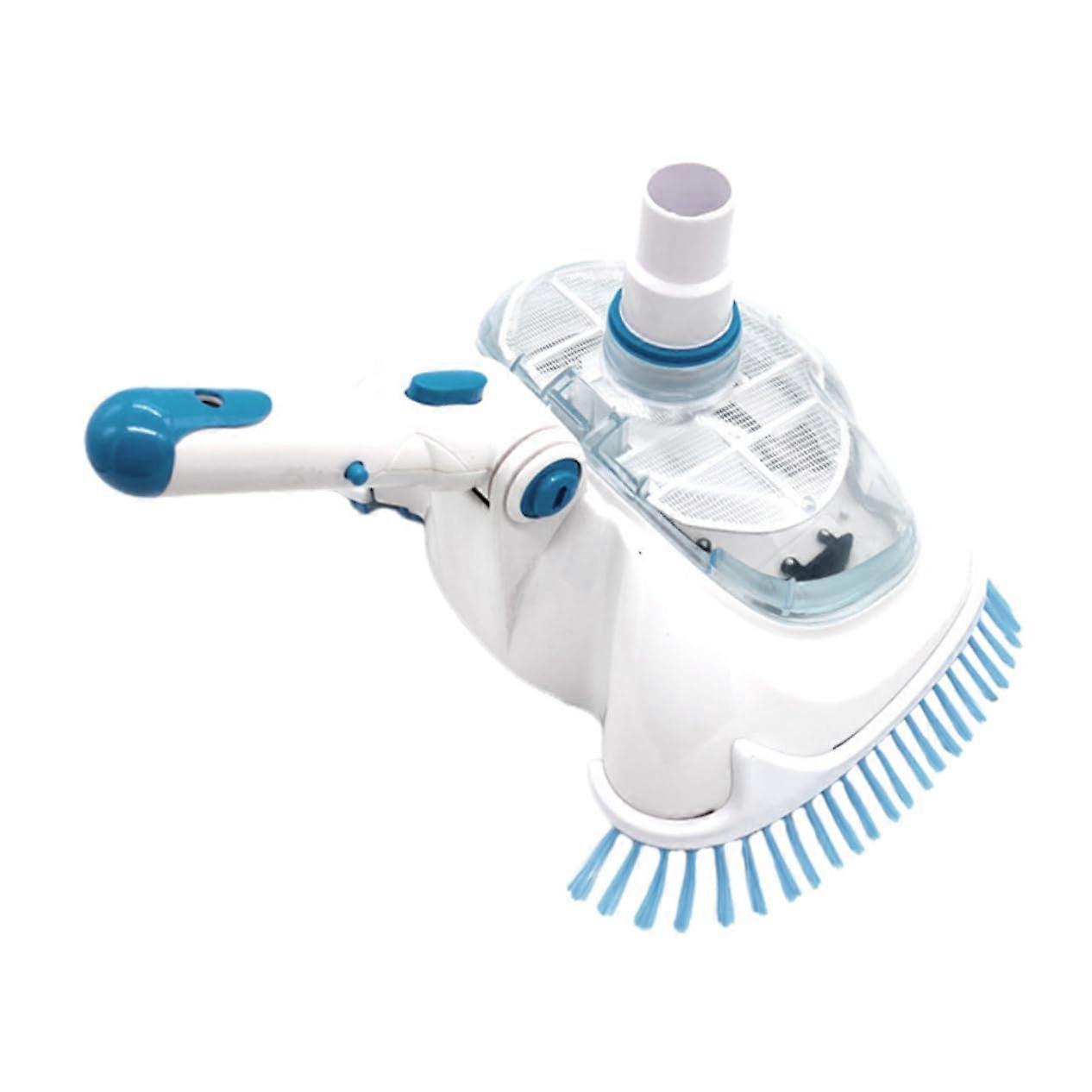 Pool Vacuum Head with Brush for Efficient Wall and Floor Cleaning Durable Swimming Pool Scrubber