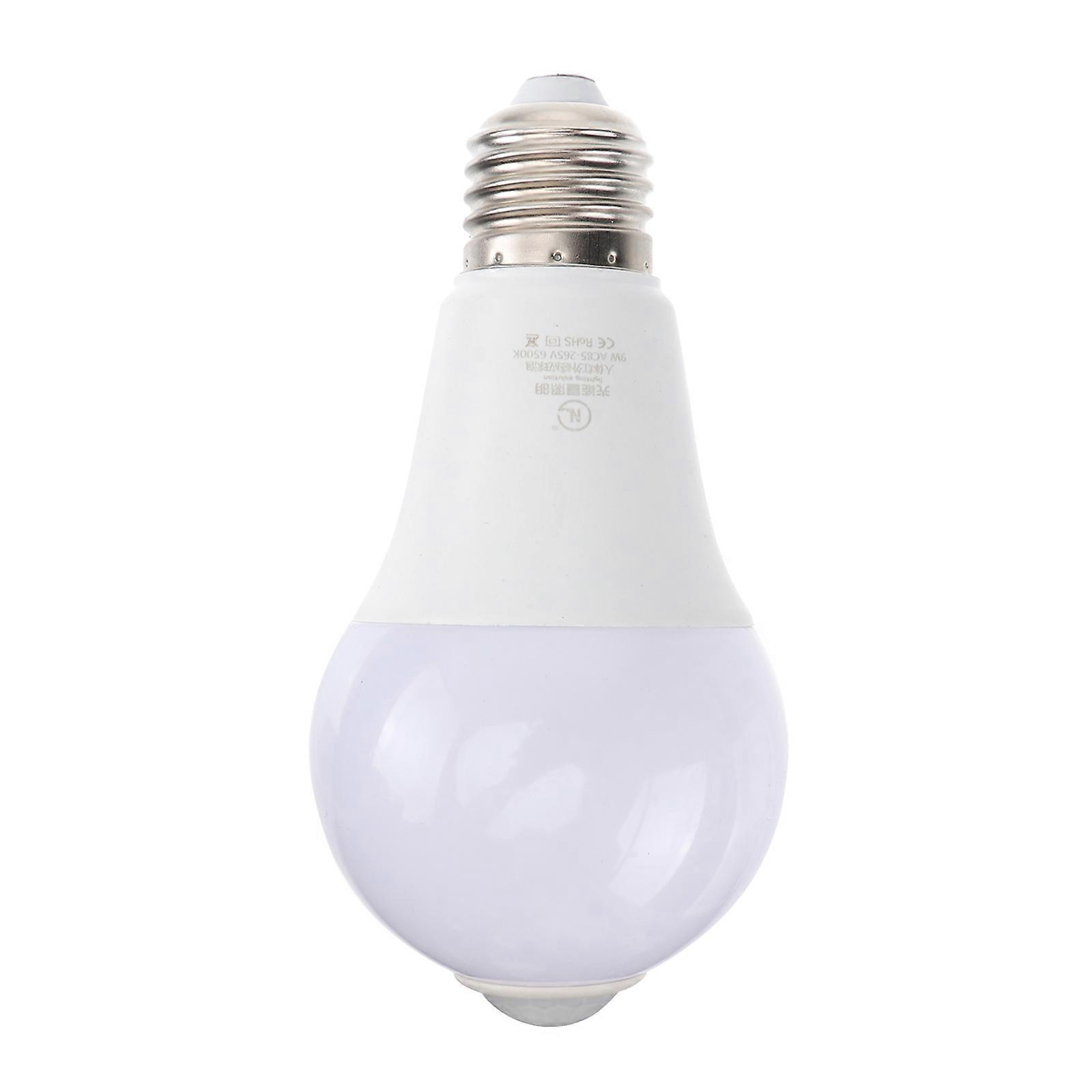 Infrared Rays Motion Lights LED Bulb for Lighting Use 9W Silver