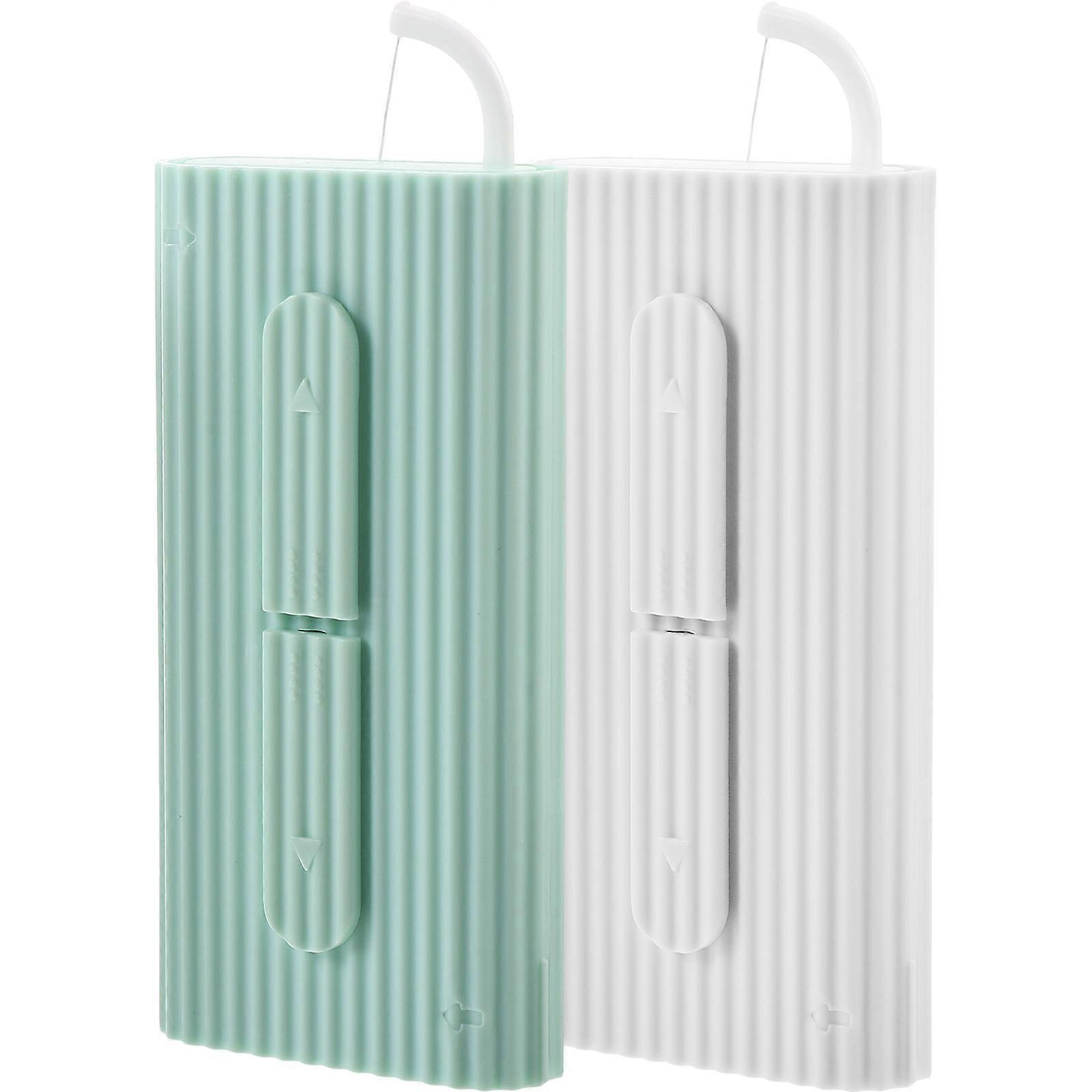 Compact Floss for Stable Teeth Cleaning 2Pcs Plastic Material