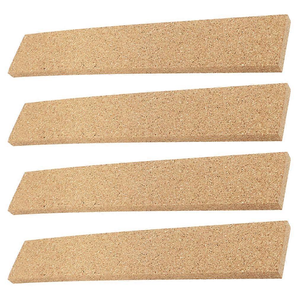Natural Frameless Cork Strips for Office Bulletin Boards 16Pcs