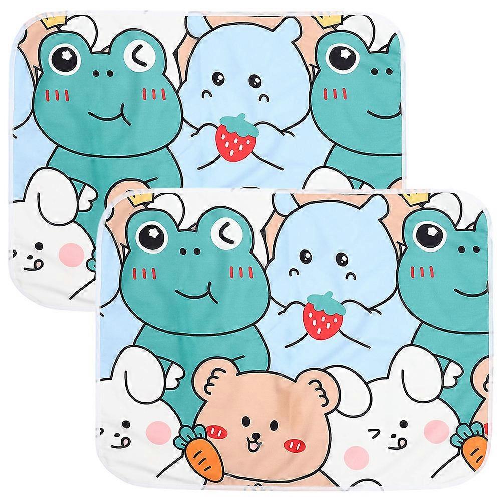 Pet Cage Liner for Small Animals 4Pcs Washable Hamster Pee Pads Multi