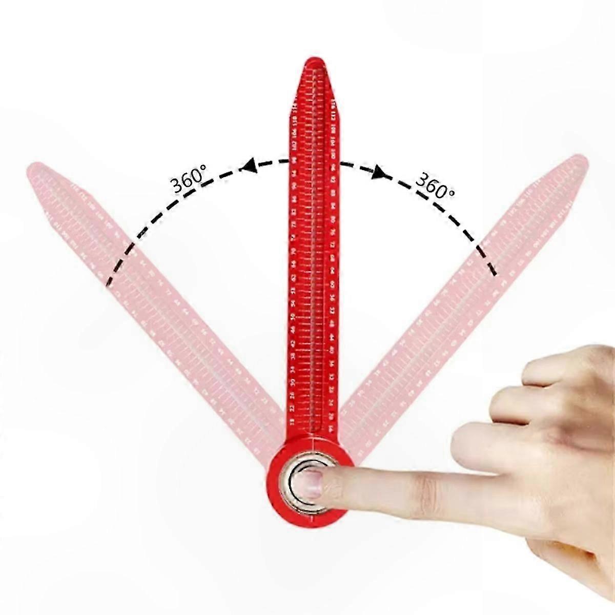 Woodworking Circle Drawing Ruler, Adjustable Compass Tool, Fixed Point Marker for Precision Measurement