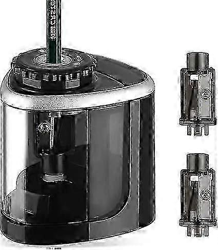 Electric Pencil Sharpener, Automatic Battery Powered Pencil Sharpener compatible Home and Office School, Black