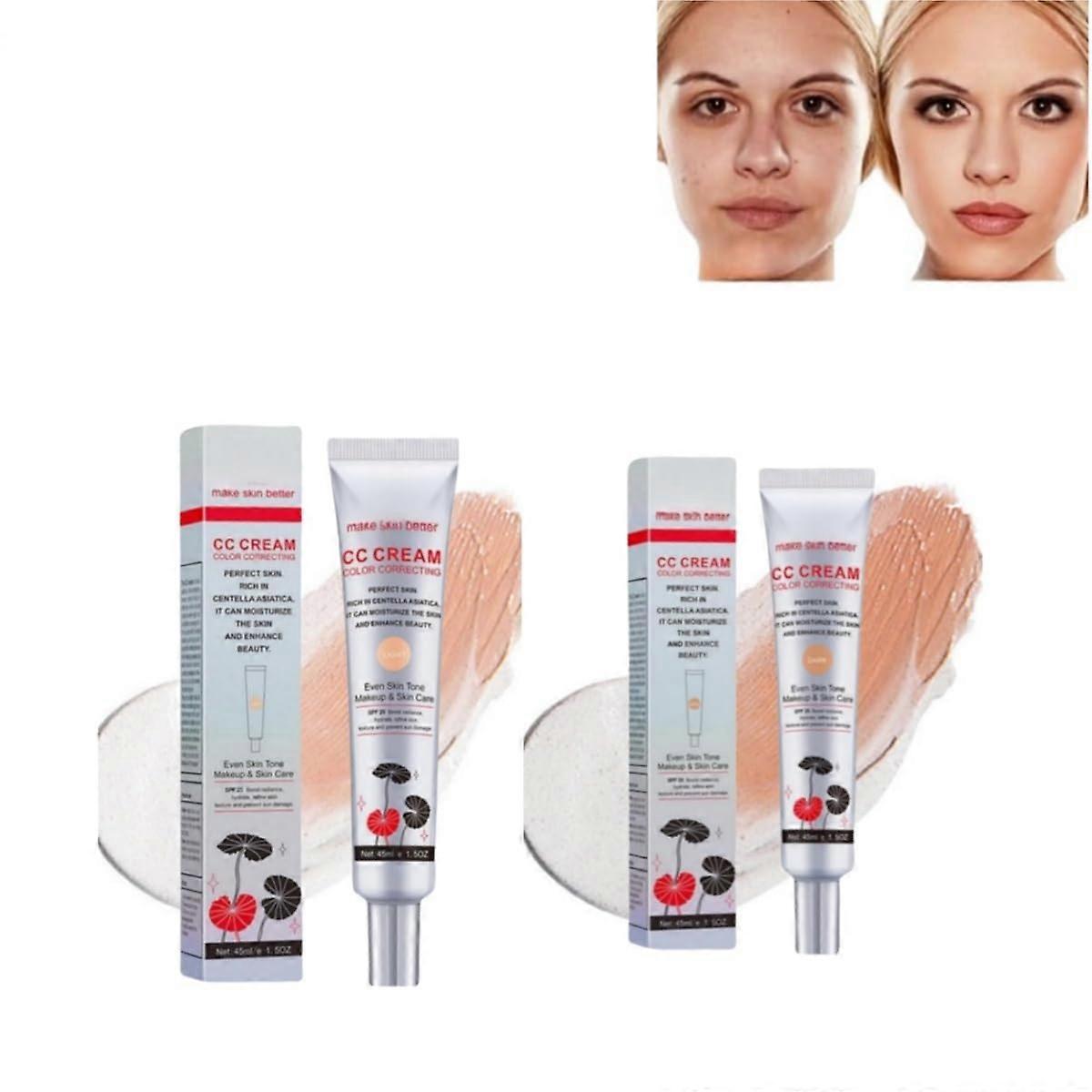 CC Cream Color Correcting Foundation with SPF25, Lightweight Hydration and Full Coverage