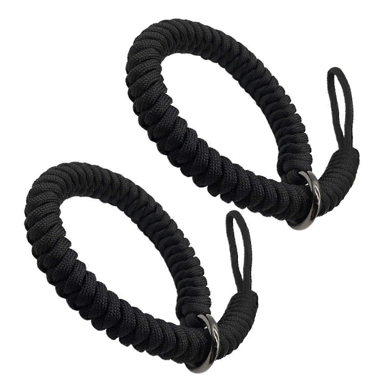 2Pcs Camera Wrist Strap Set, Adjustable Quick Release Parachute Rope Hand Strap for Secure Support