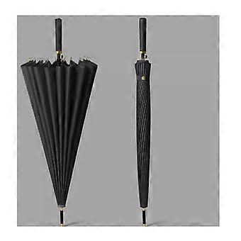Windproof Large Automatic Umbrella 24 Rib with Long Handle for Heavy Rain and Strong Wind