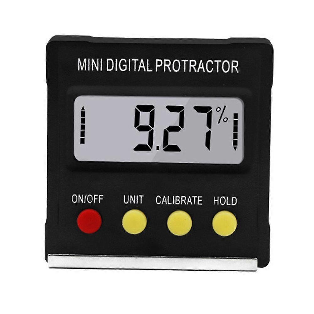 Mini Electronic Digital Display Inclinometer Grade Level Meter Protractor Magnetic Angle Ruler Incl